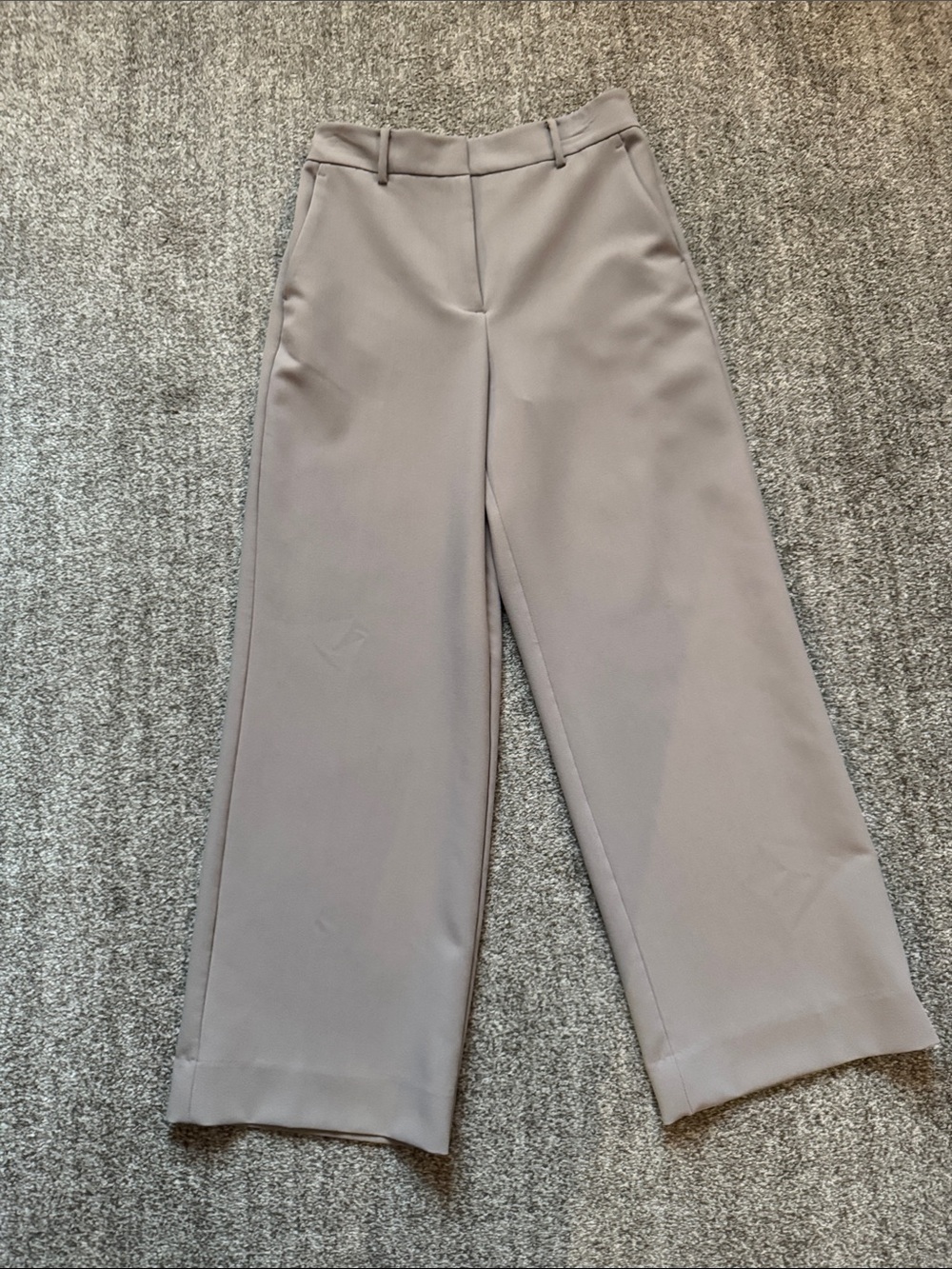 a.n.a Wide-Leg Pants in Light Gray